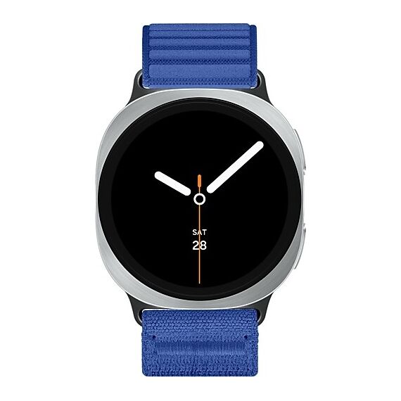 Galaxy Watch 8 | 40 мм | Silver | Fabric/Blue | M/L, Тип ремешка : Fabric, Размер корпуса : 40 мм, Цвет: Silver, Цвет ремешка: Blue, Размер ремешка : M/L, Подключение часов : Bluetooth / Wi-Fi, изображение 3